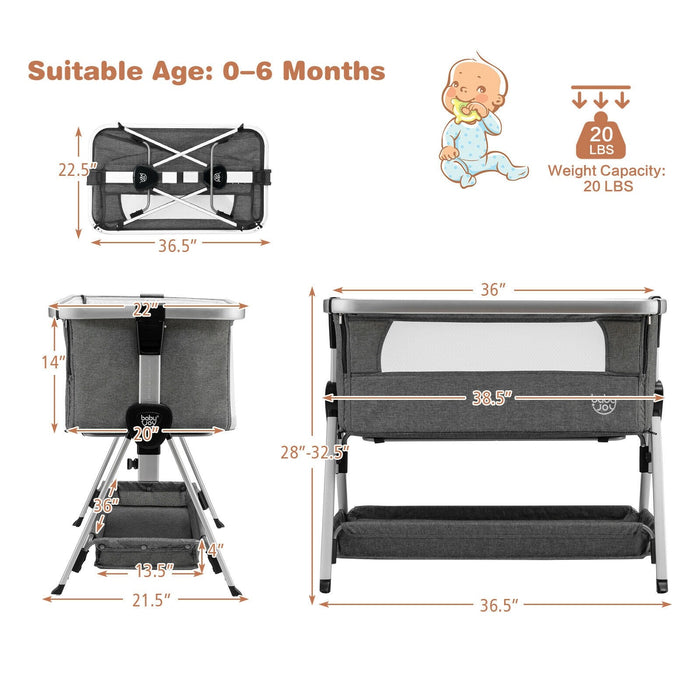 Baby Bed Side Crib Portable