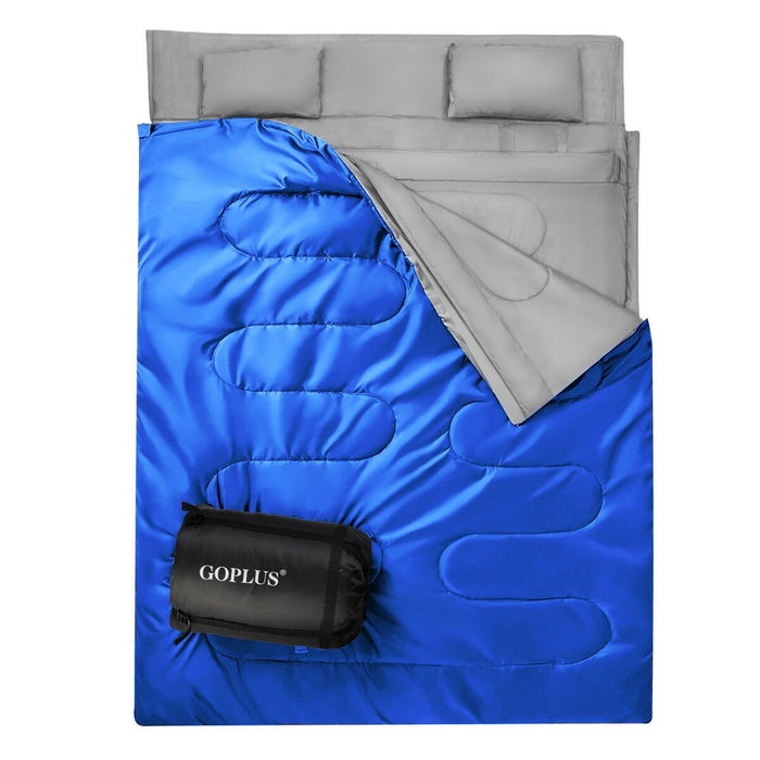 Comfy Waterproof Sleeping Bag with 2 Pillows