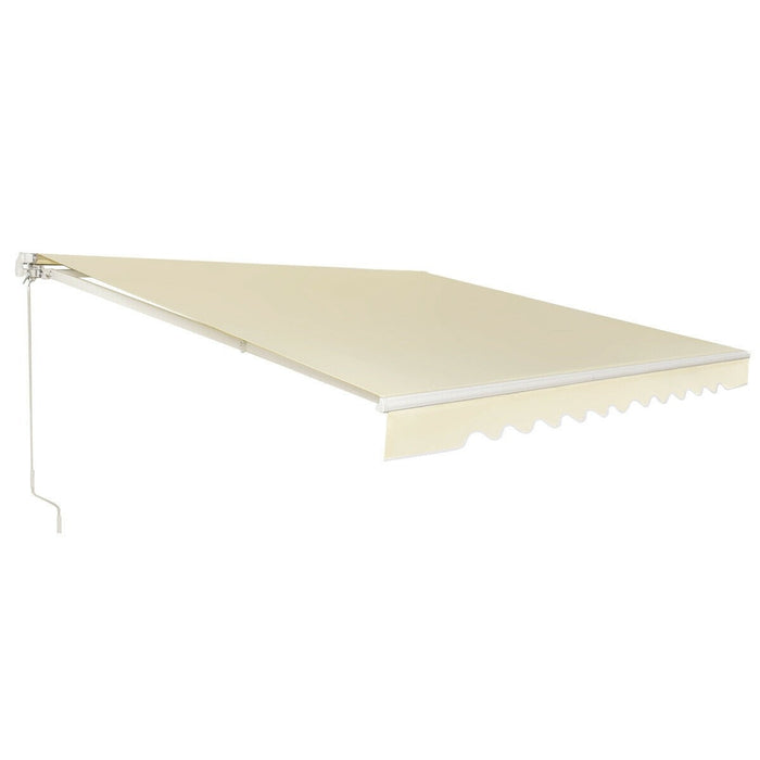 13'×8' Retractable Patio Awning Aluminum Deck Sunshade