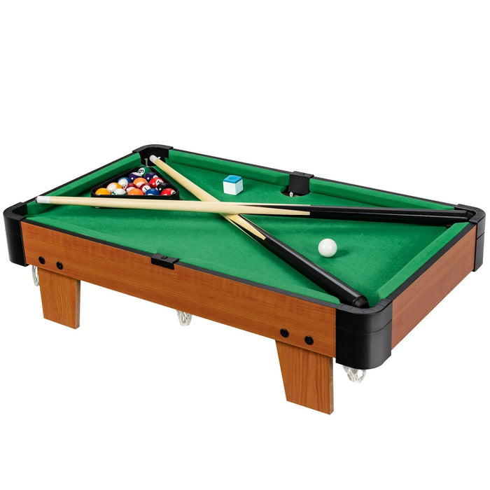 24” Mini Tabletop Pool Table Set Indoor Billiards Table with Accessories
