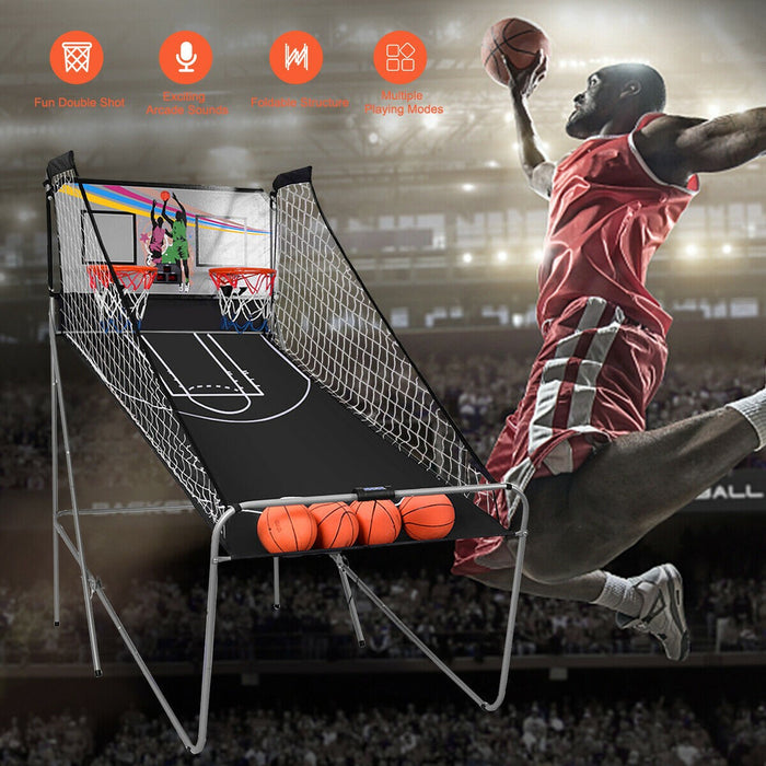 Foldable Basketball Arcade Game 2 Player Shooting Game