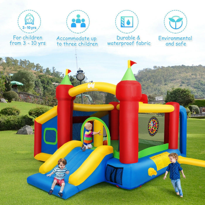 Inflatable Bounce House Kids Slide Jumping Castle
