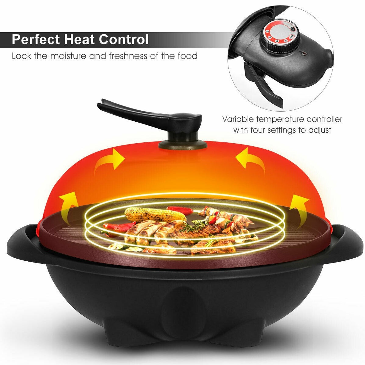 1350 W Outdoor Electric BBQ Grill with Removable Stand — Adunnis & CO ltd