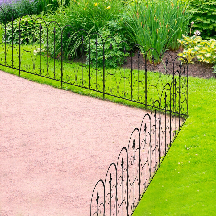 Lekki Ajah 5 x versatile Steel Railing Decorative Garden Pool Fence Sections interlockable