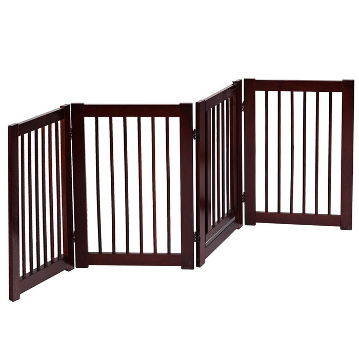 30" Configurable Folding 4 Panel Wood Fence