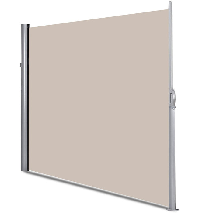 118.5" x 71" Patio Retractable Folding Side Awning Screen
