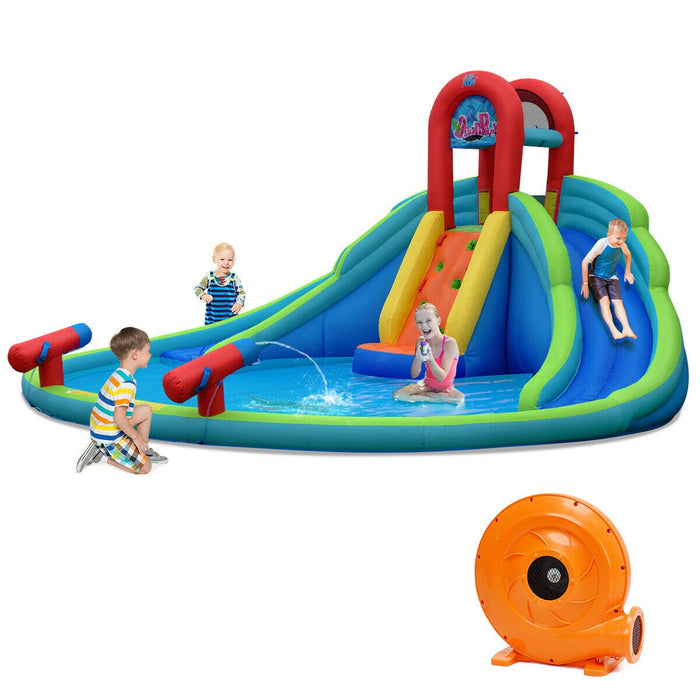 Inflatable Water Slide Bounce House with Mighty Splash Pool