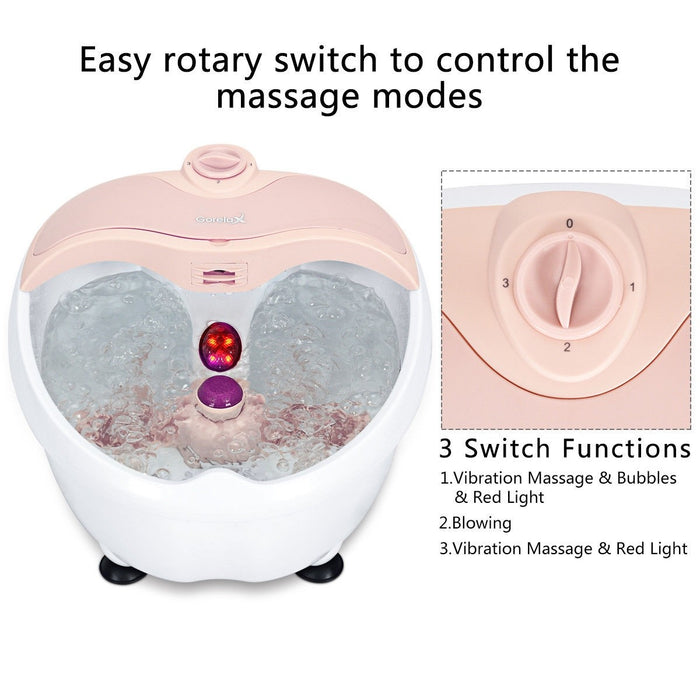 Spa Bubble Vibration Bath Foot Massager