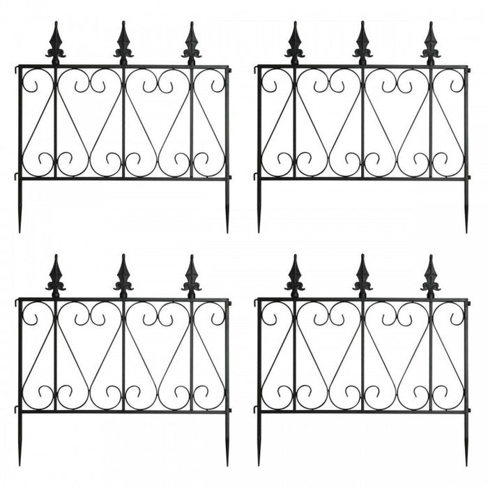 Lekki Ajah 4 x versatile Steel Decorative Garden Pool Fence Sections