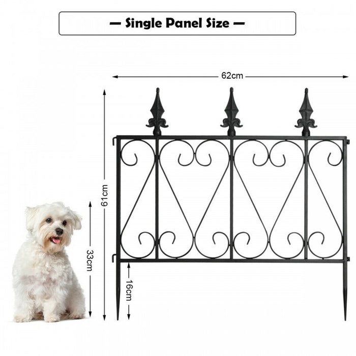 Lekki Ajah 4 x versatile Steel Decorative Garden Pool Fence Sections