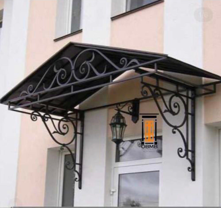 AAS Wrought iron Polycarbonate Window Door Awning Canopy