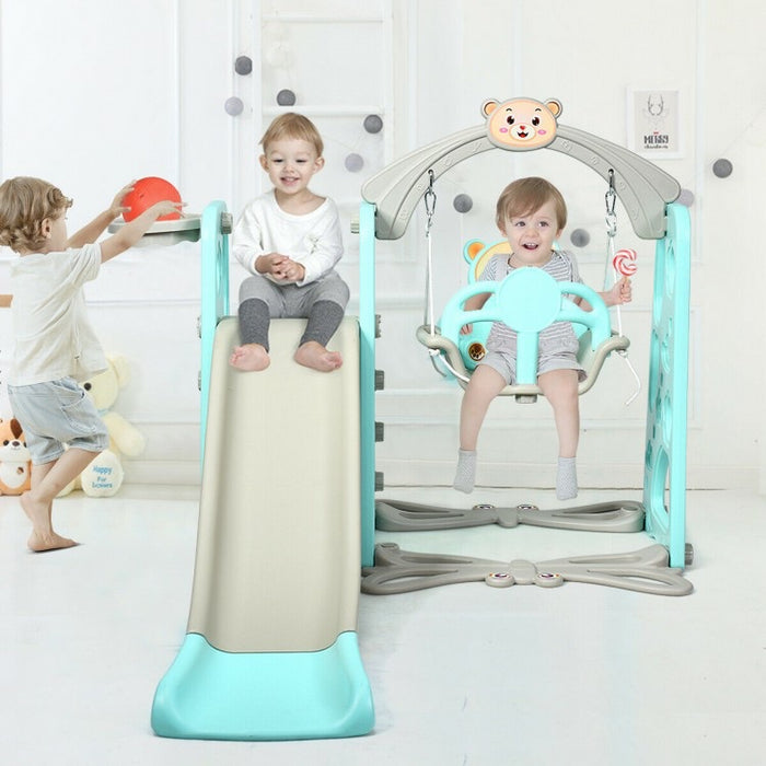 3 in 1 Toddler Climber and Swing Set Slide Playset