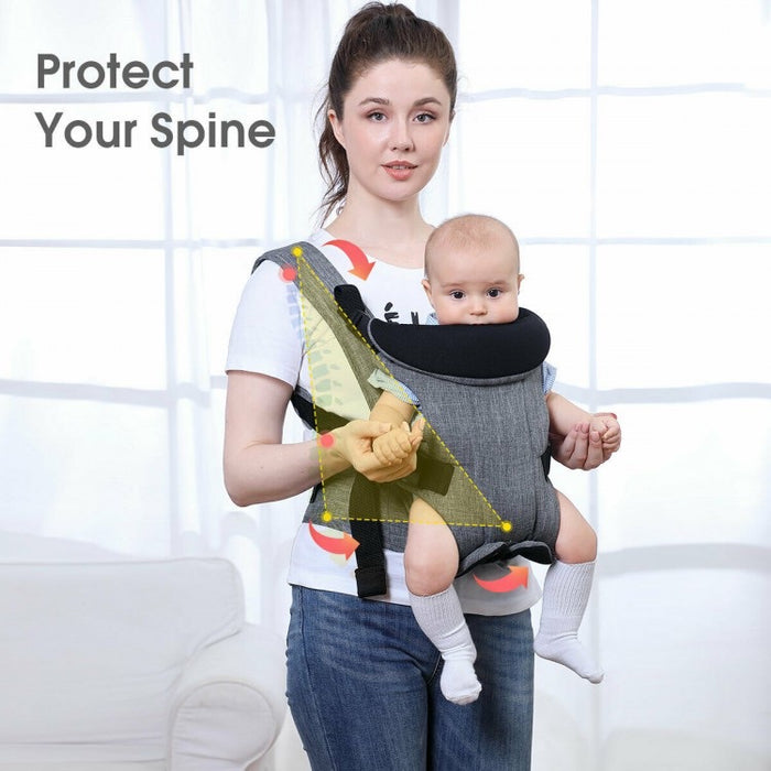 4-in-1 Ergonomic Convertible Baby Carrier with Adjustable Buckles