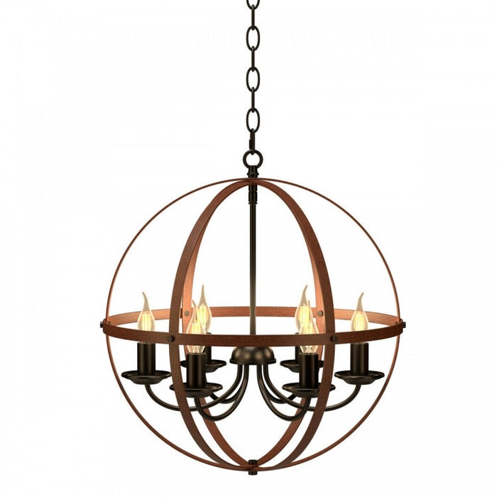 Metal Globe Ceiling Light Chandelier Lamp Chain