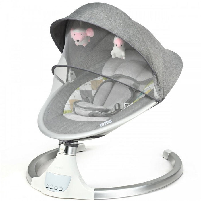 Electric Baby Rocker Bouncer Chair Cradle Mosquito Net Remote Control
