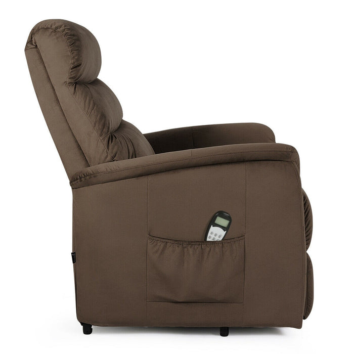 Power Lift Recliner Massage Chair with Warm Fabric