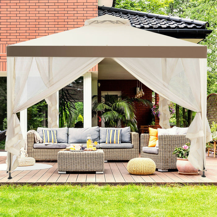 Chic Canopy Gazebo Tent with Mosquito Netting