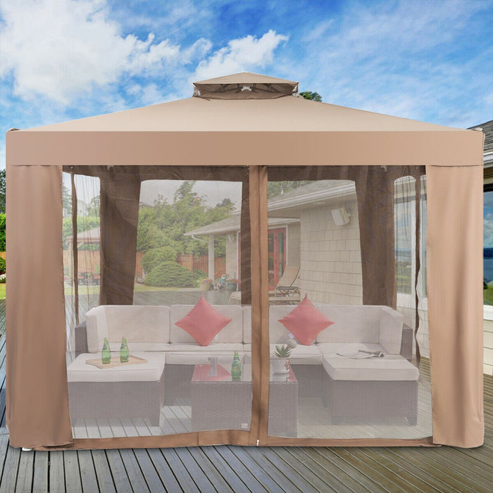Chic Canopy Gazebo Tent with Mosquito Netting