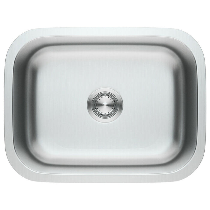 23” Stainless Steel Single Bowl Kitchen Sink Basin