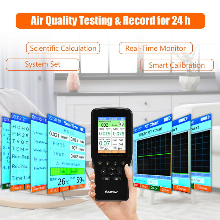 Air Quality Monitor Detector Accurate Testing Formaldehyde