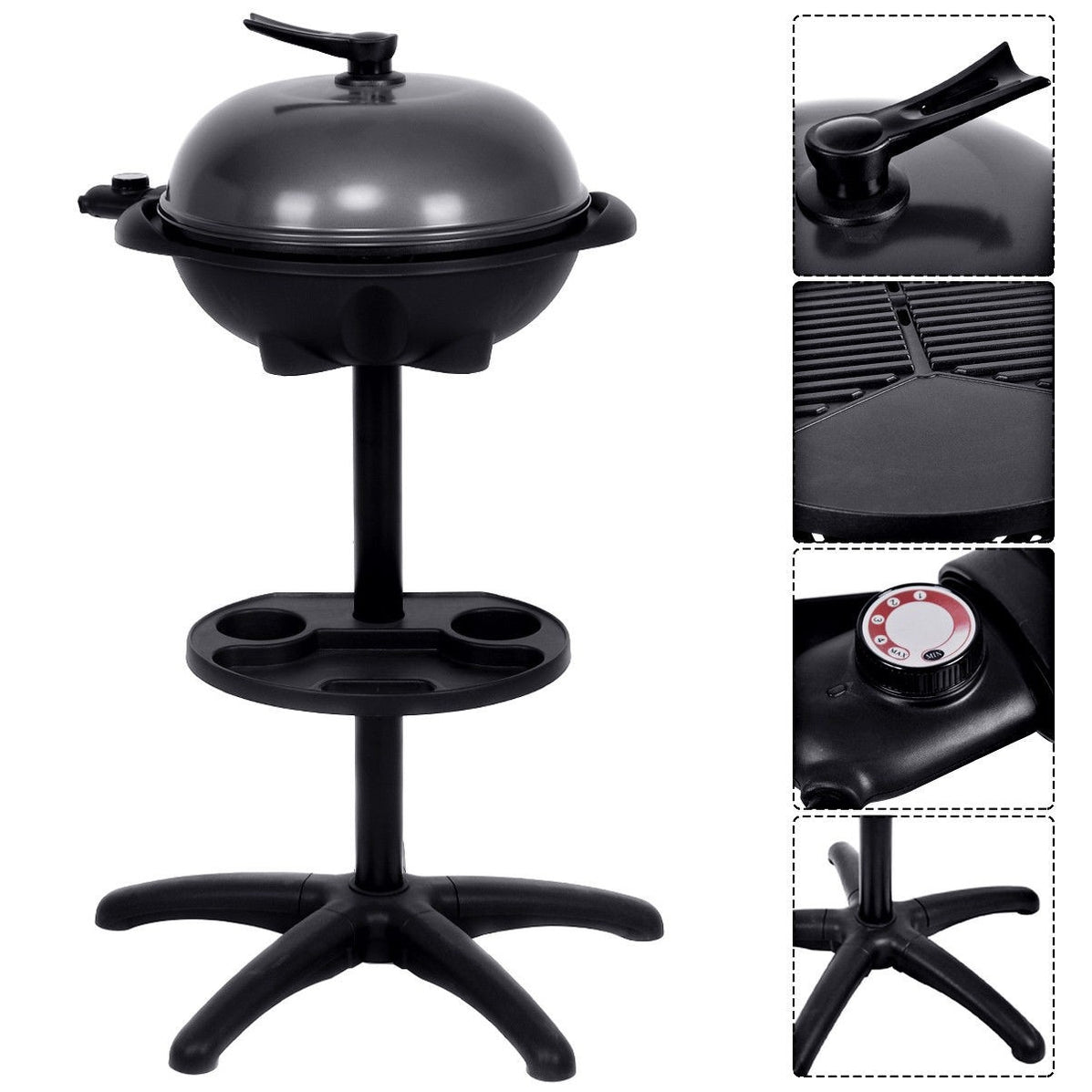 1350 W Outdoor Electric BBQ Grill with Removable Stand — Adunnis & CO ltd