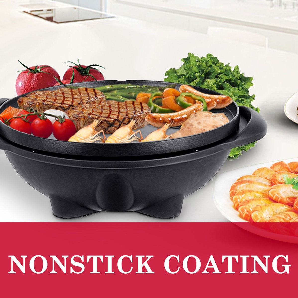 1350 W Outdoor Electric BBQ Grill with Removable Stand — Adunnis & CO ltd